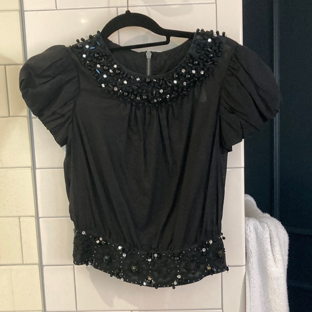 Gorgeous beaded Diane von furstenberg top
